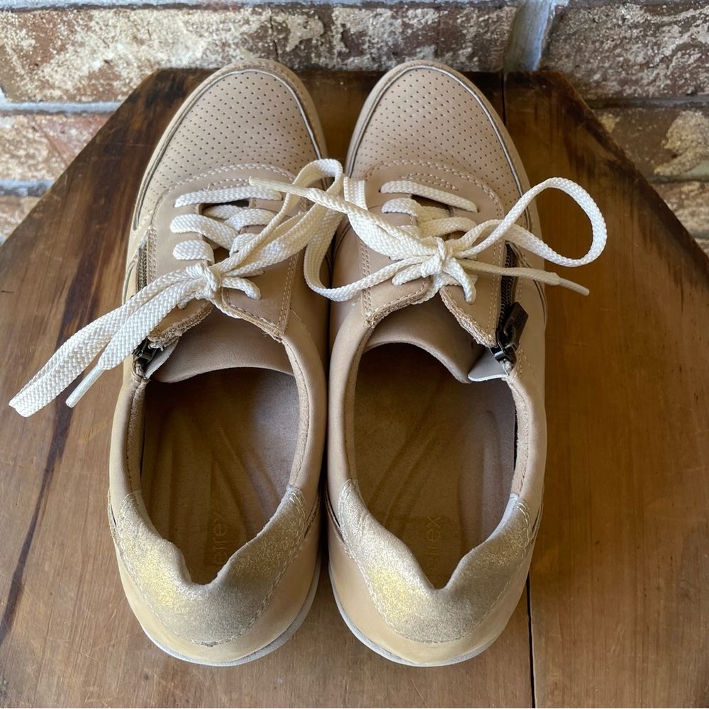 Aetrex Ivy Arch Support Sneaker Women’s Size 8.5 Champagne Color Beautiful! - Picture 4 of 8